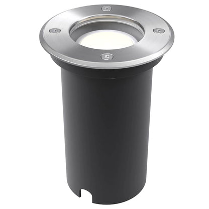 vidaXL Outdoor LED Ground Lights 3 pcs Round - Silver