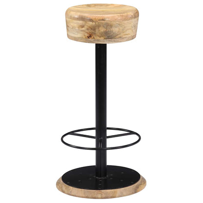 vidaXL Bar Stools 2 pcs Solid Mango Wood - Brown - 38 x 38 x 76 cm