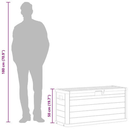 vidaXL Garden Storage Box 280 L Brown