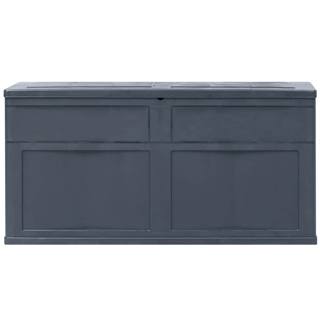 vidaXL Garden Storage Box 320 L Black