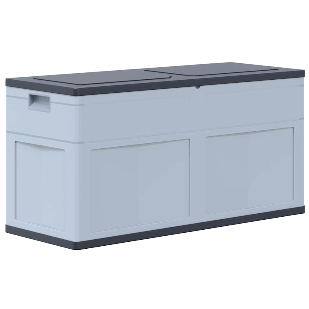 vidaXL Garden Storage Box 320 L Grey Black