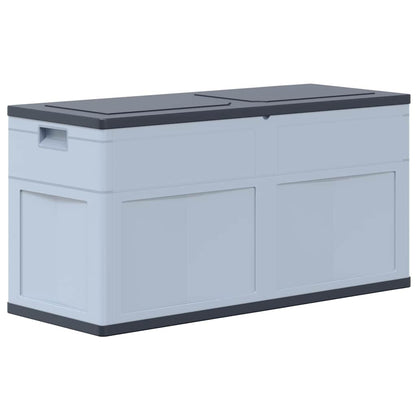 vidaXL Garden Storage Box 320 L Grey Black