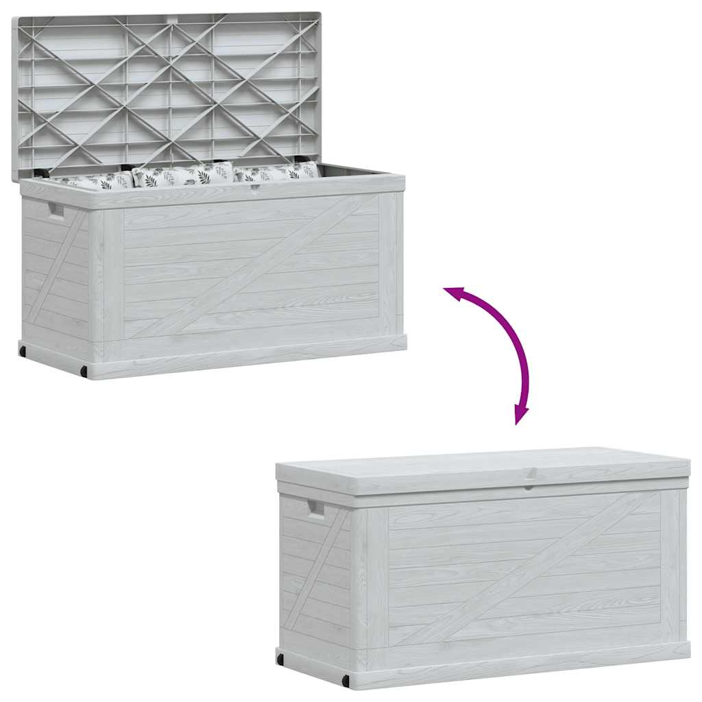 vidaXL Garden Storage Box 420 L Light Grey