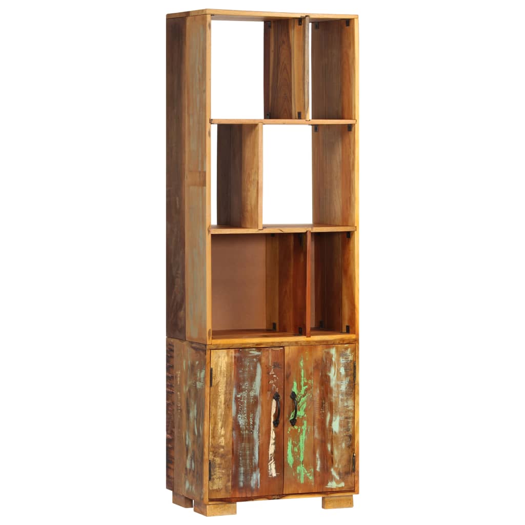 vidaXL Bookshelf 60x35x180 cm Solid Reclaimed Wood - Multicolour