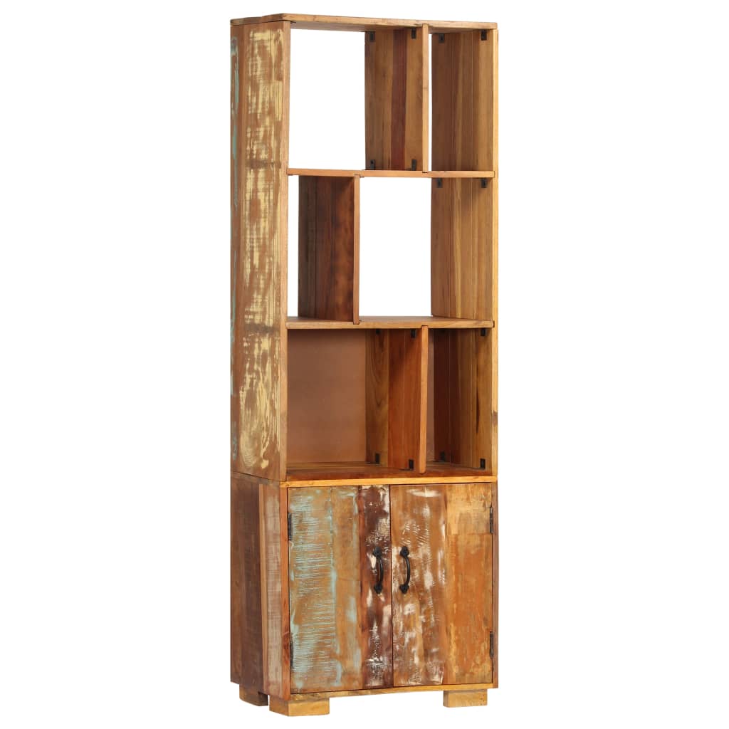 vidaXL Bookshelf 60x35x180 cm Solid Reclaimed Wood - Multicolour