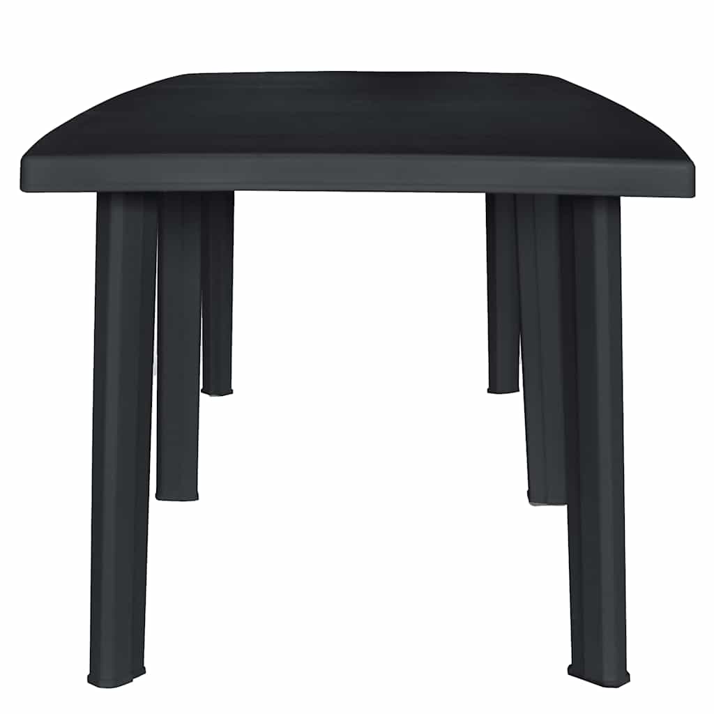 vidaXL Outdoor Dining Set | Anthracite | Plastic | Foldable | Outdoor Dining Set