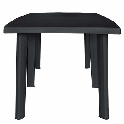 vidaXL Outdoor Dining Set | Anthracite | Plastic | Foldable | Outdoor Dining Set