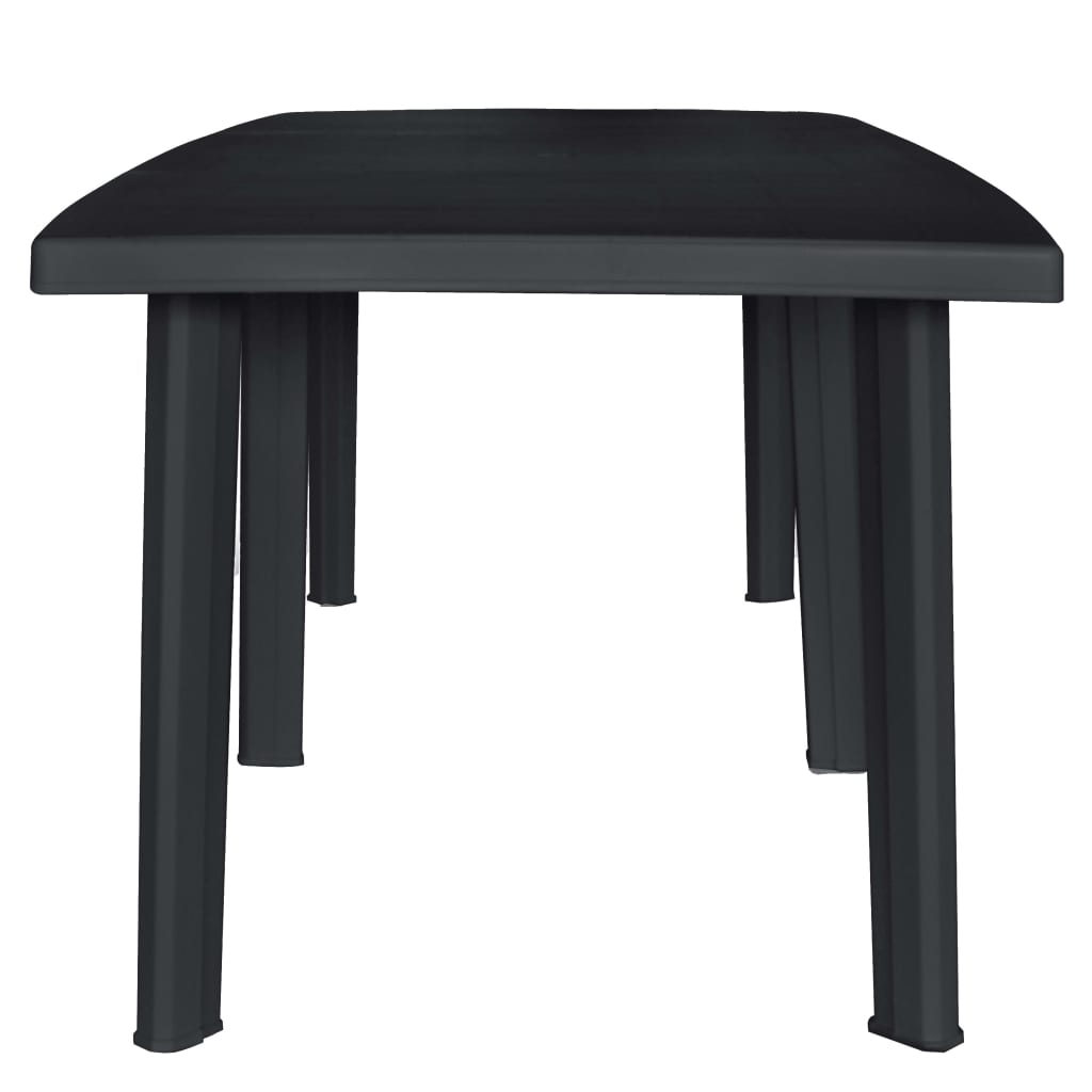 vidaXL Outdoor Dining Set | Anthracite | Plastic | Foldable | Outdoor Dining Set - 15248