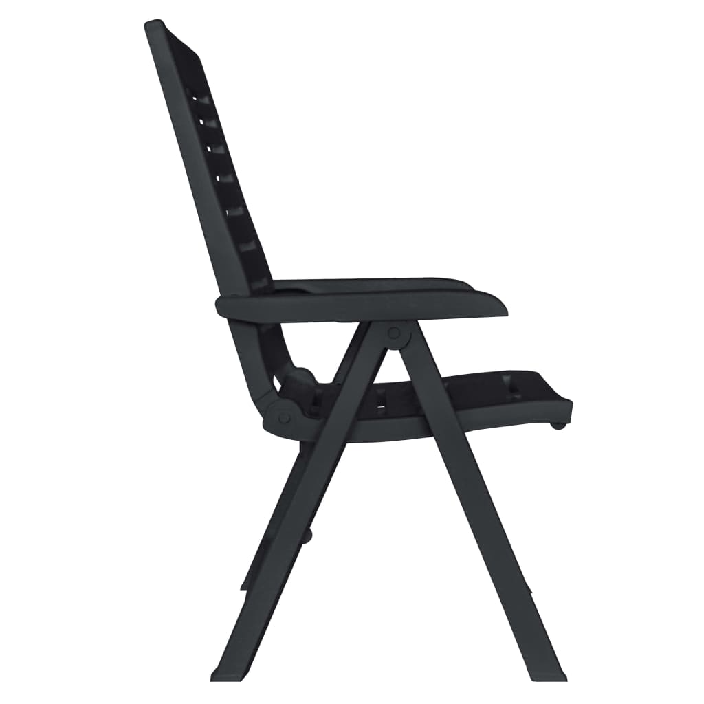 vidaXL Outdoor Dining Set | Anthracite | Plastic | Foldable | Outdoor Dining Set - 15248