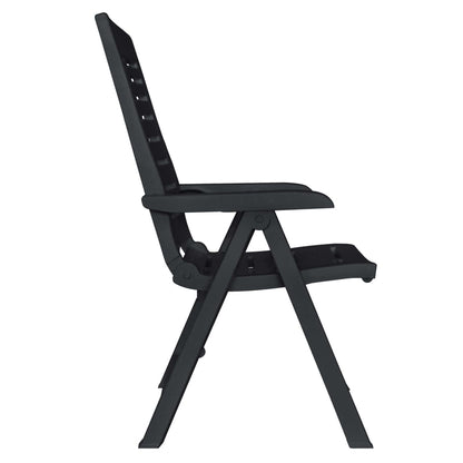 vidaXL Outdoor Dining Set | Anthracite | Plastic | Foldable | Outdoor Dining Set - 15248