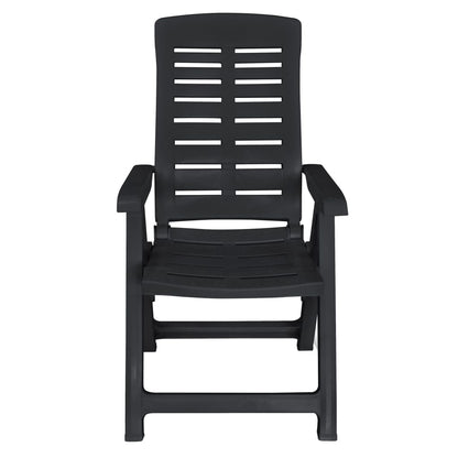 vidaXL Outdoor Dining Set | Anthracite | Plastic | Foldable | Outdoor Dining Set - 15248