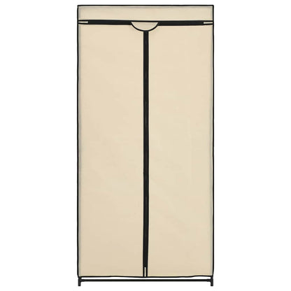 282439 vidaXL Wardrobe Cream 75x50x160 cm