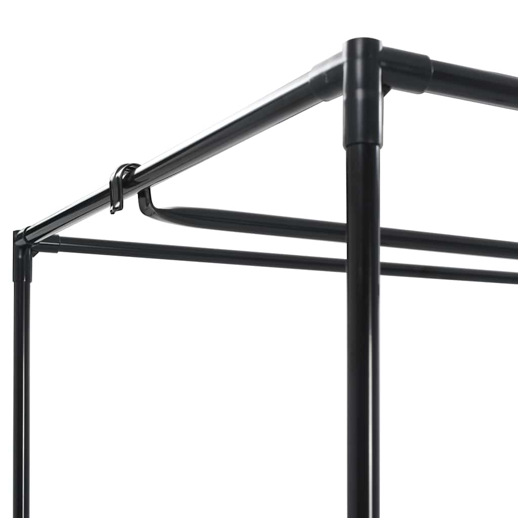 282440 vidaXL Wardrobe Grey 75x50x160 cm