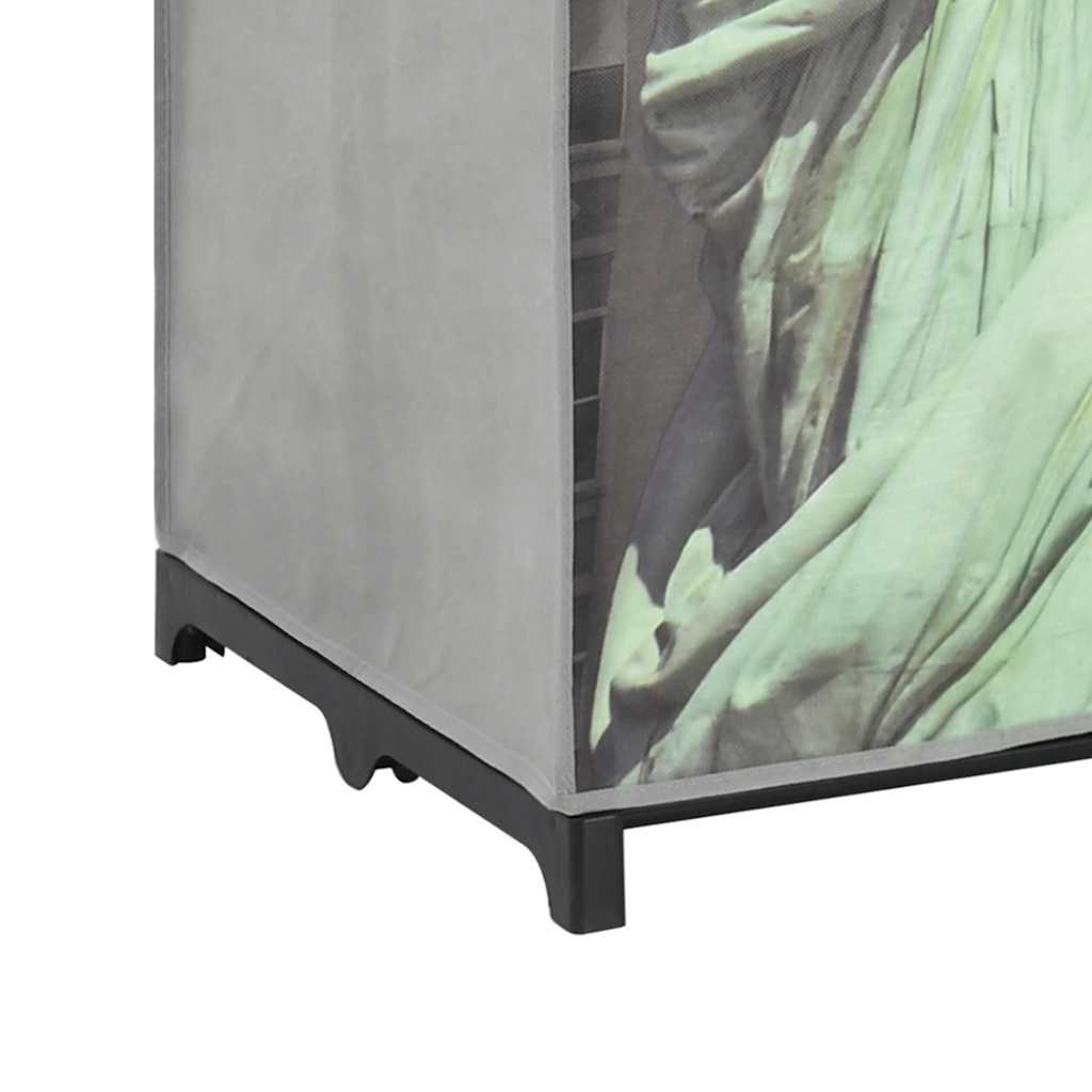 282461 vidaXL Wardrobe New York 75x45x160 cm Fabric - Grey