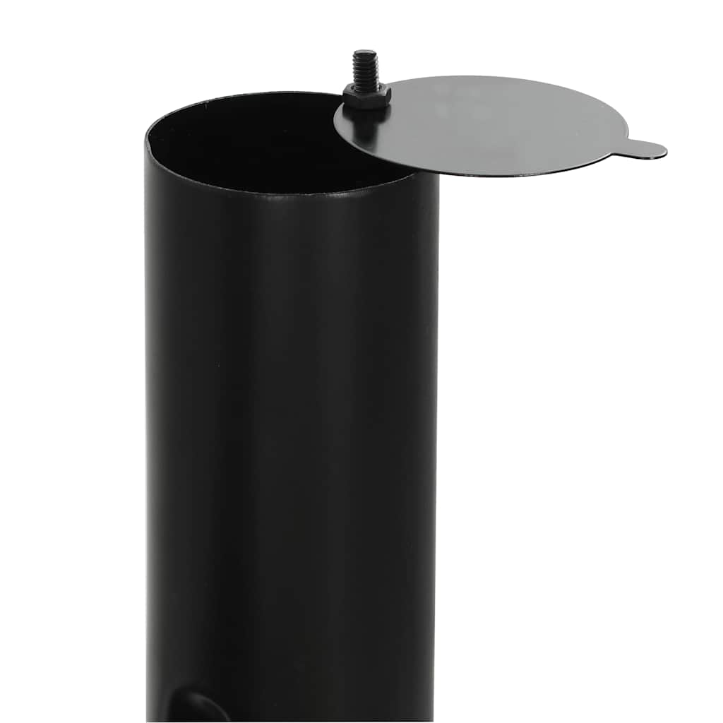 vidaXL Classic Charcoal BBQ Offset Smoker - Black