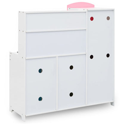 vidaXL Kids' Play Kitchen MDF 80x30x85 cm Multicolour - Red