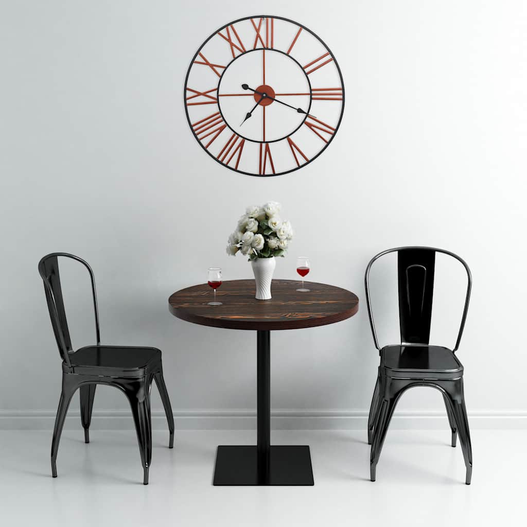 283864 vidaXL Wall Clock Metal 58 cm Red - 58 x 58 cm