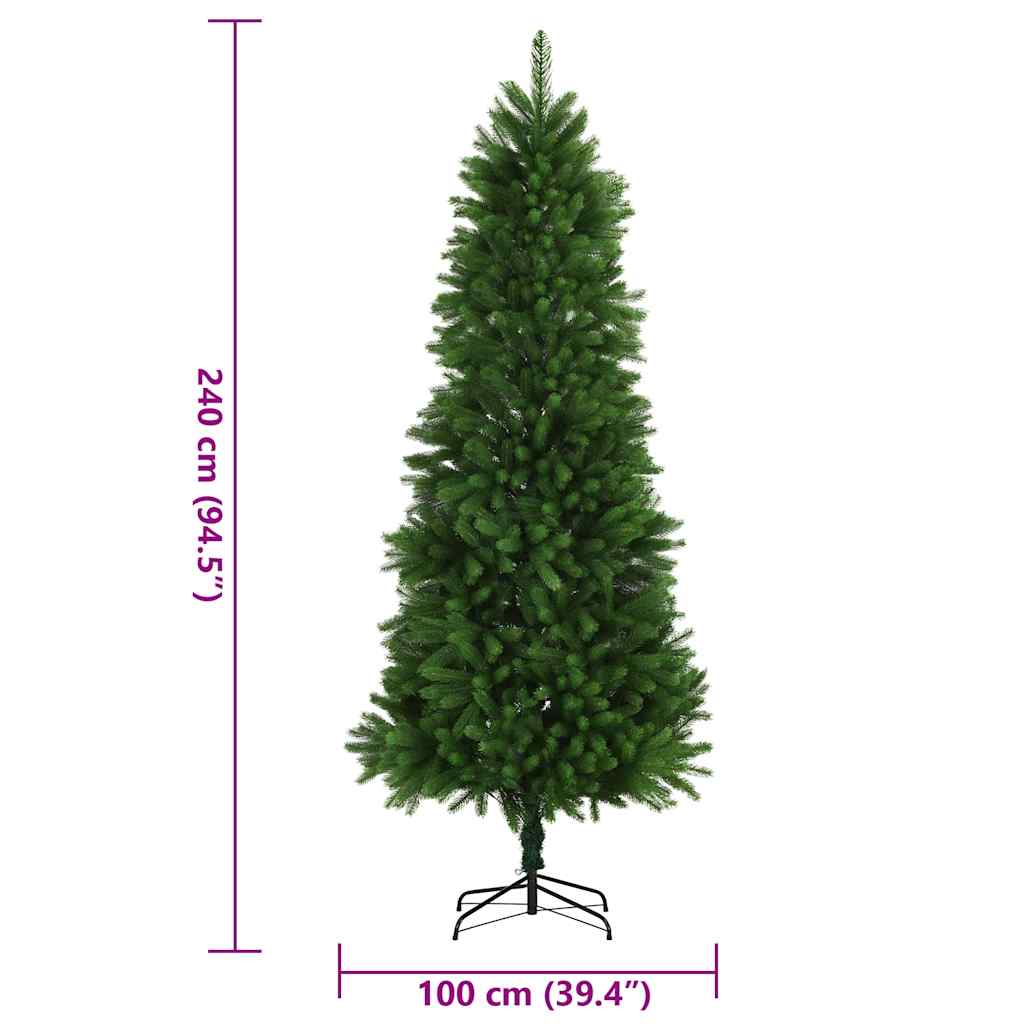 vidaXL Artificial Christmas Tree Lifelike Needles 240 cm Green