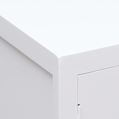vidaXL Bedside Cabinet White 38x28x52 cm Paulownia Wood