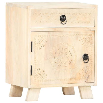 vidaXL Bedside Cabinet 40x30x50 cm Solid Mango Wood - Brown - 60328