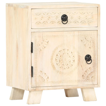 vidaXL Bedside Cabinet 40x30x50 cm Solid Mango Wood - Brown - 60328