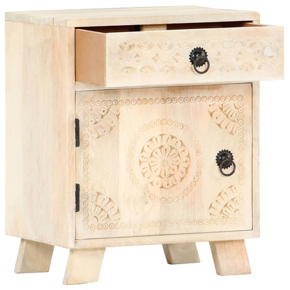 vidaXL Bedside Cabinet 40x30x50 cm Solid Mango Wood - Brown - 60328