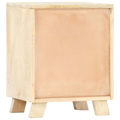 vidaXL Bedside Cabinet 40x30x50 cm Solid Mango Wood - Brown - 60328