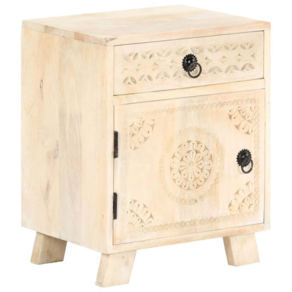 vidaXL Bedside Cabinet 40x30x50 cm Solid Mango Wood - Brown - 60328