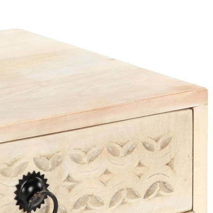 vidaXL Bedside Cabinet 40x30x50 cm Solid Mango Wood - Brown - 60328