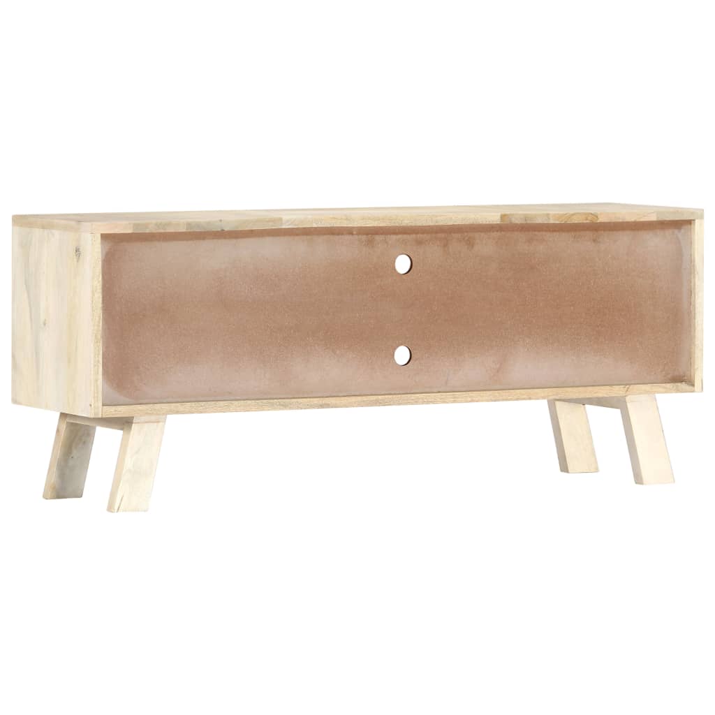 vidaXL TV Cabinet 110x30x44 cm Solid Mango Wood - Beige