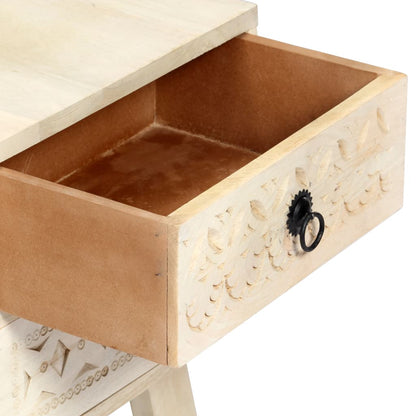 vidaXL TV Cabinet 110x30x44 cm Solid Mango Wood - Beige