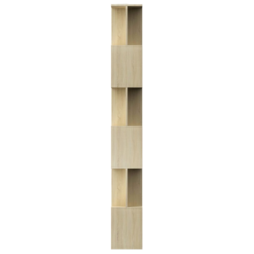 vidaXL Book Cabinet/Room Divider Sonoma Oak 80x24x192 cm Engineered Wood - Brown