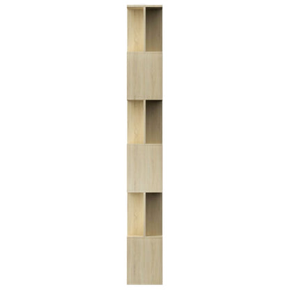 vidaXL Book Cabinet/Room Divider Sonoma Oak 80x24x192 cm Engineered Wood - Brown