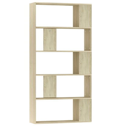 vidaXL Book Cabinet/Room Divider Sonoma Oak 80x24x159 cm Engineered Wood - Brown