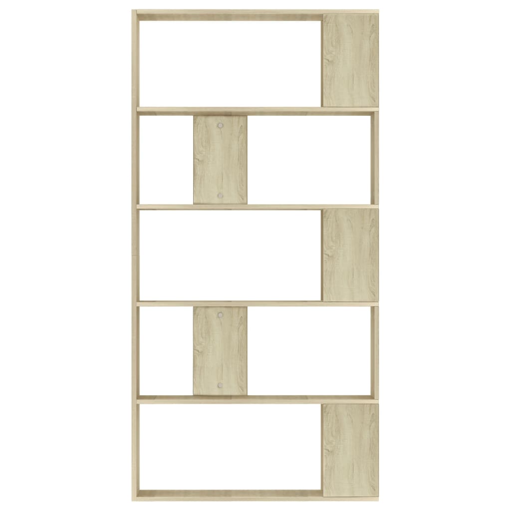 vidaXL Book Cabinet/Room Divider Sonoma Oak 80x24x159 cm Engineered Wood - Brown
