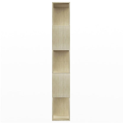 vidaXL Book Cabinet/Room Divider Sonoma Oak 80x24x159 cm Engineered Wood - Brown