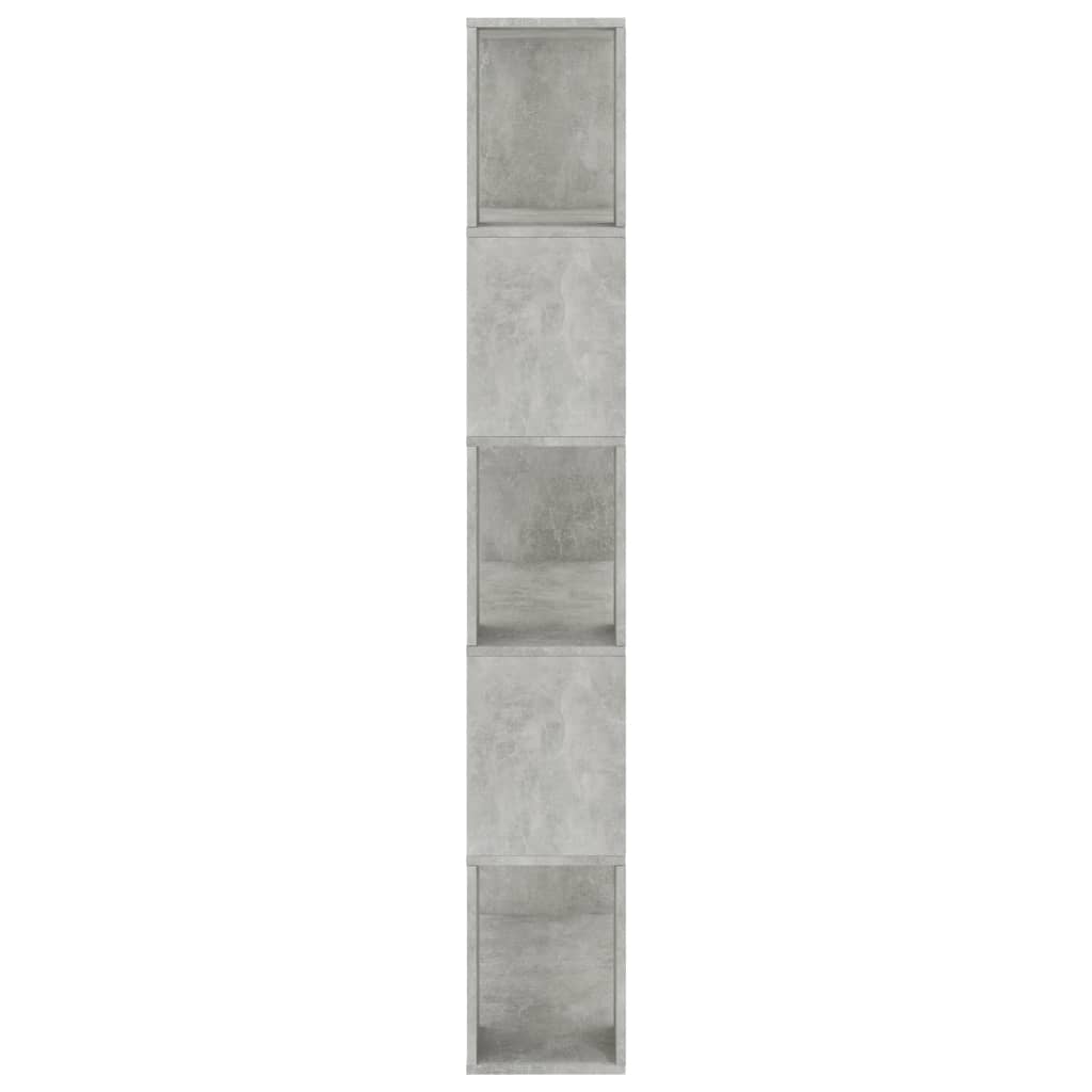 vidaXL Book Cabinet/Room Divider Concrete Grey 80x24x159 cm Engineered Wood