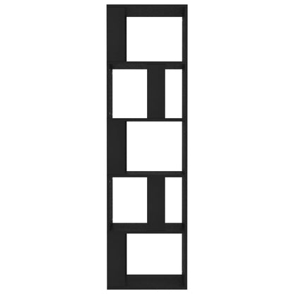 vidaXL Book Cabinet/Room Divider Black 45x24x159 cm Engineered Wood