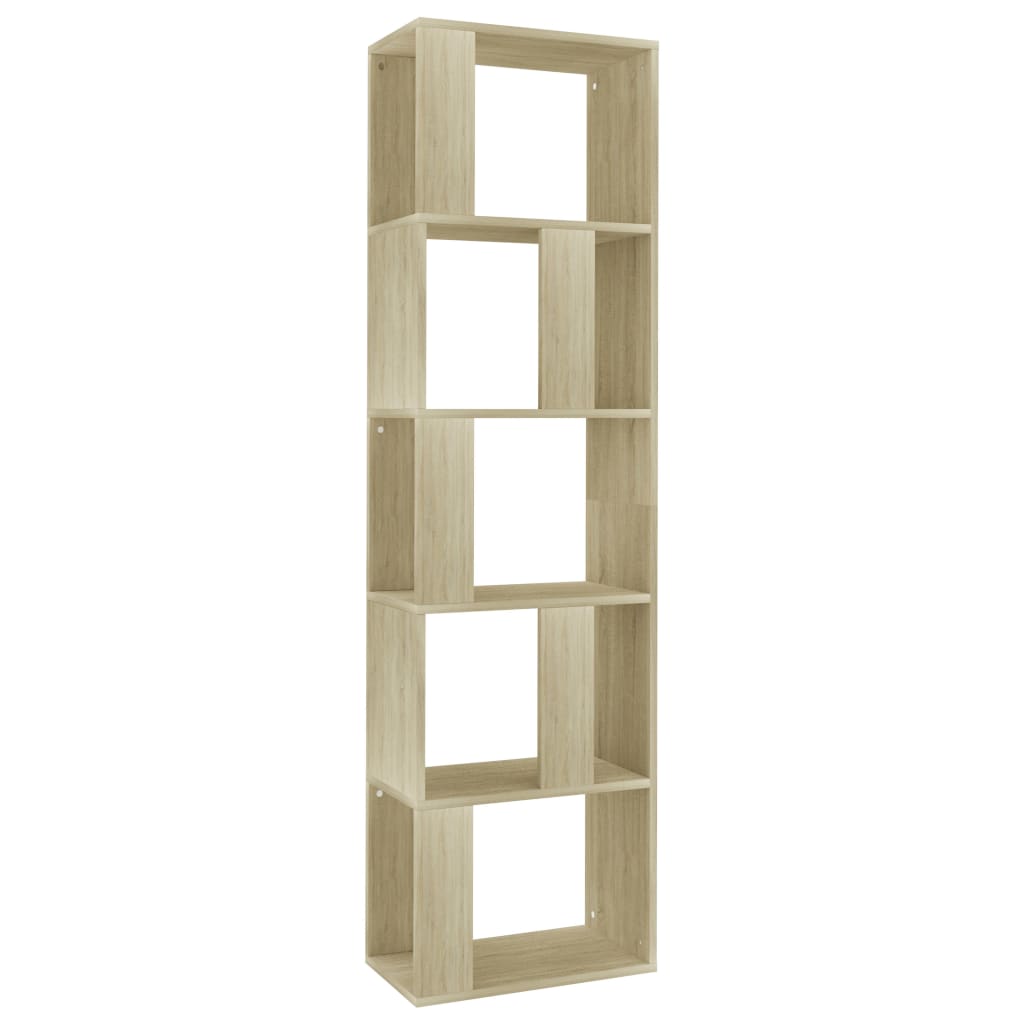 vidaXL Book Cabinet/Room Divider Sonoma Oak 45x24x159 cm Engineered Wood - Brown