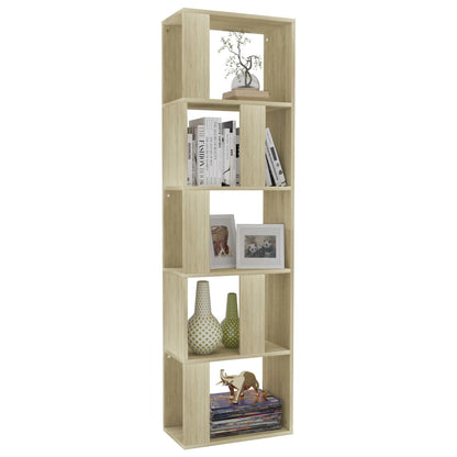 vidaXL Book Cabinet/Room Divider Sonoma Oak 45x24x159 cm Engineered Wood - Brown