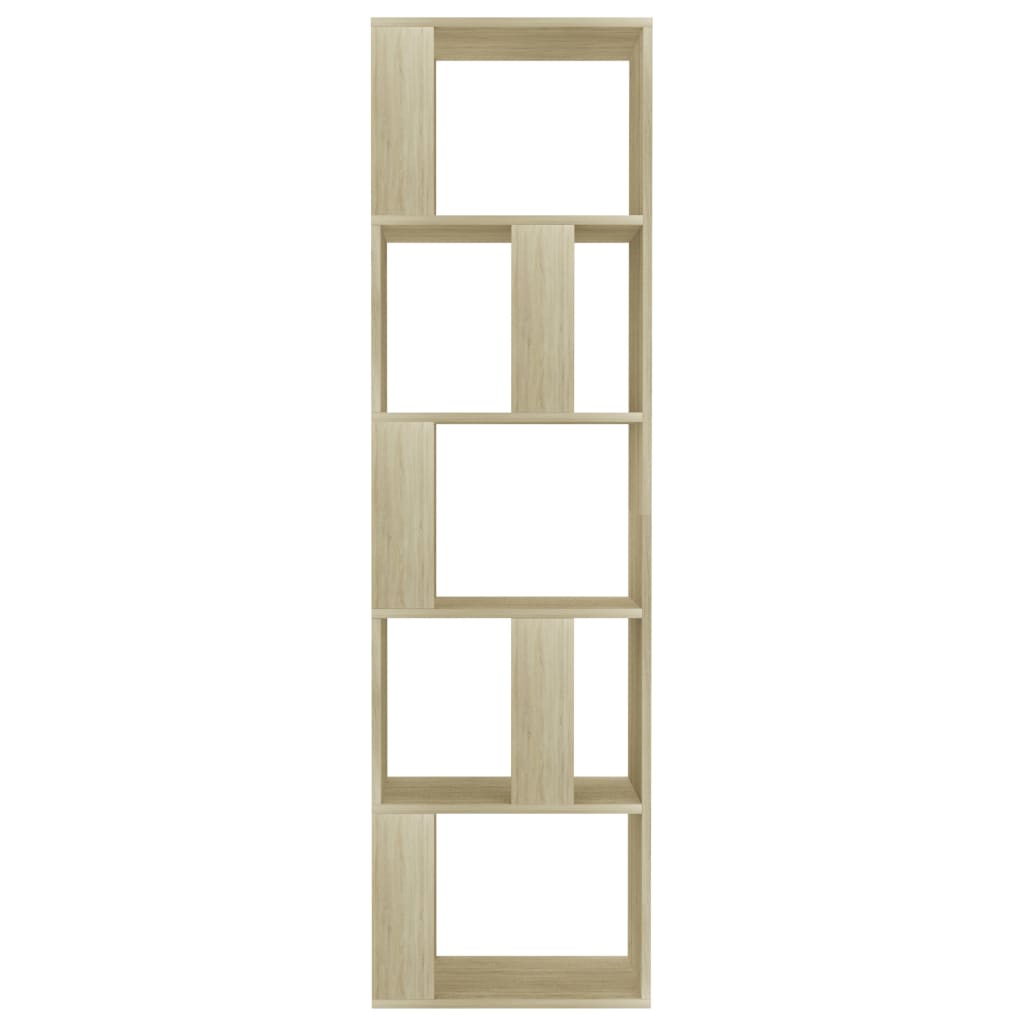 vidaXL Book Cabinet/Room Divider Sonoma Oak 45x24x159 cm Engineered Wood - Brown