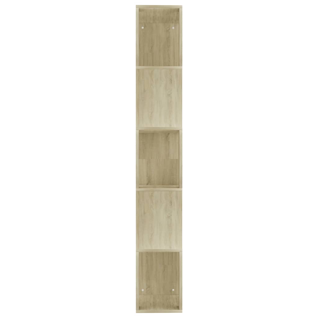 vidaXL Book Cabinet/Room Divider Sonoma Oak 45x24x159 cm Engineered Wood - Brown