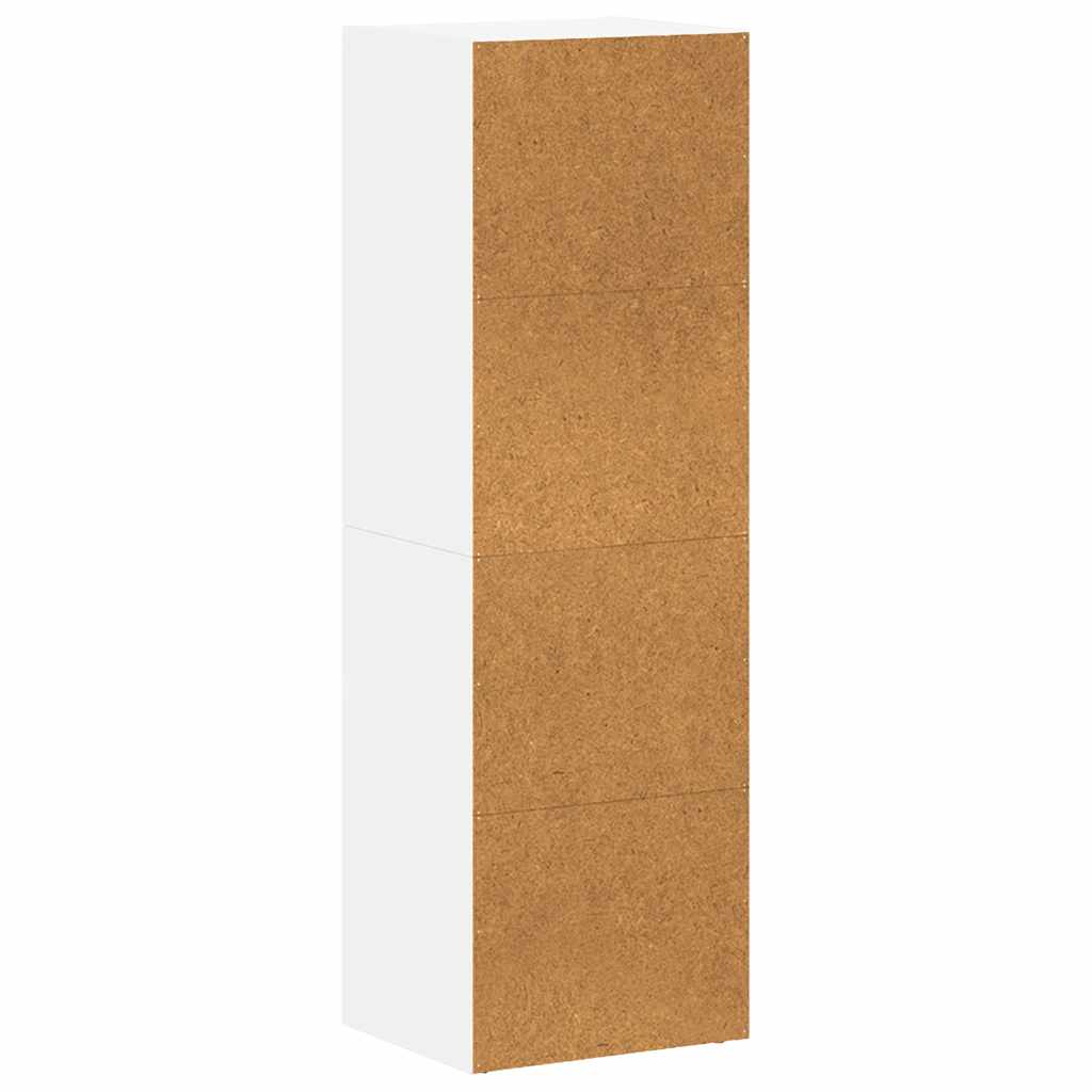 vidaXL Book Cabinet/TV Cabinet White 36x30x114 cm Engineered Wood