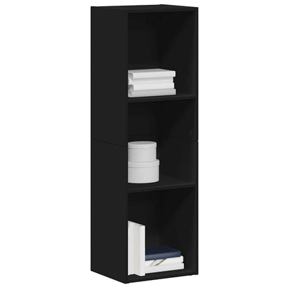 vidaXL Book Cabinet/TV Cabinet Black 36x30x114 cm Engineered Wood