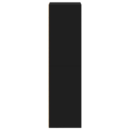 vidaXL Book Cabinet/TV Cabinet Black 36x30x114 cm Engineered Wood