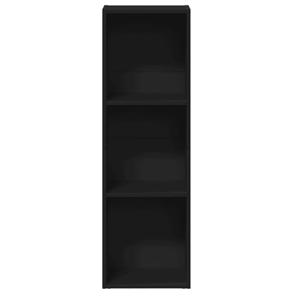vidaXL Book Cabinet/TV Cabinet Black 36x30x114 cm Engineered Wood