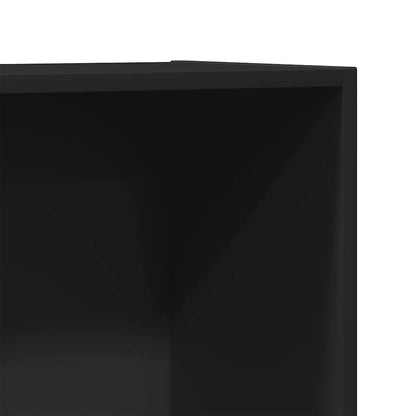 vidaXL Book Cabinet/TV Cabinet Black 36x30x114 cm Engineered Wood