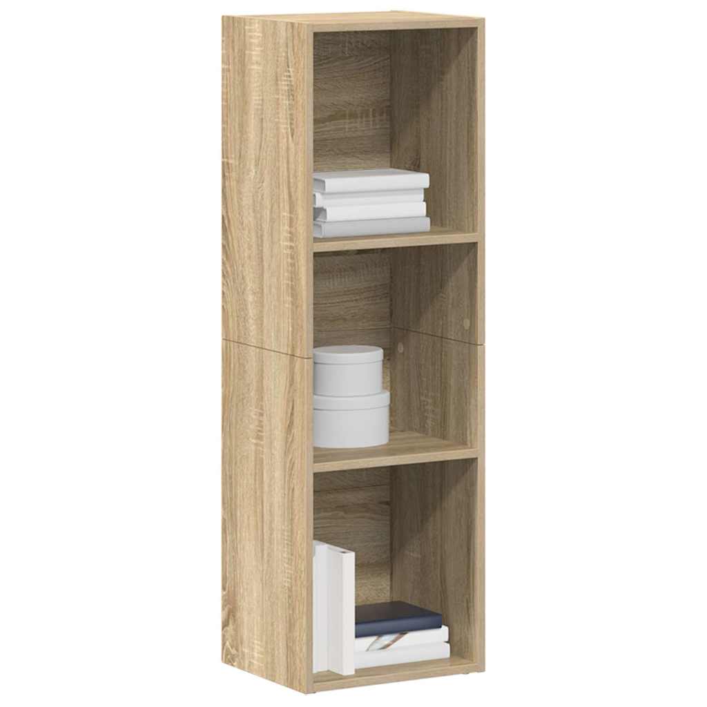 vidaXL Book Cabinet/TV Cabinet Sonoma Oak 36x30x114 cm Engineered Wood - Brown