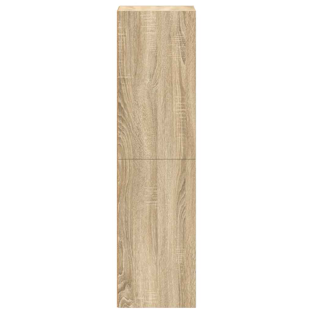 vidaXL Book Cabinet/TV Cabinet Sonoma Oak 36x30x114 cm Engineered Wood - Brown