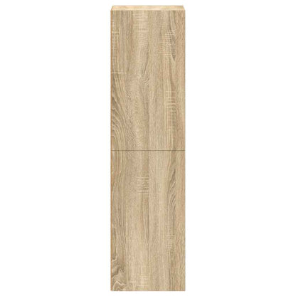vidaXL Book Cabinet/TV Cabinet Sonoma Oak 36x30x114 cm Engineered Wood - Brown